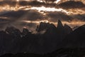 Pakistan Karakoram K2 trekking Mt Trango Sunset Royalty Free Stock Photo